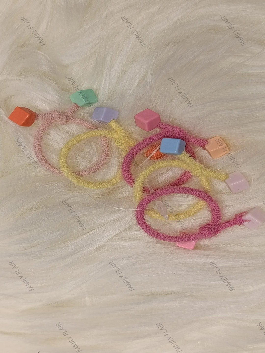 Multi color hair ties (5pcs)