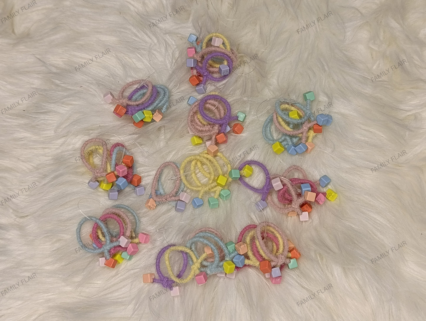 Multi color hair ties (5pcs)