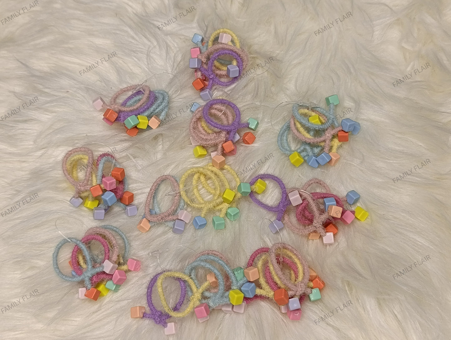 Multi color hair ties (5pcs)