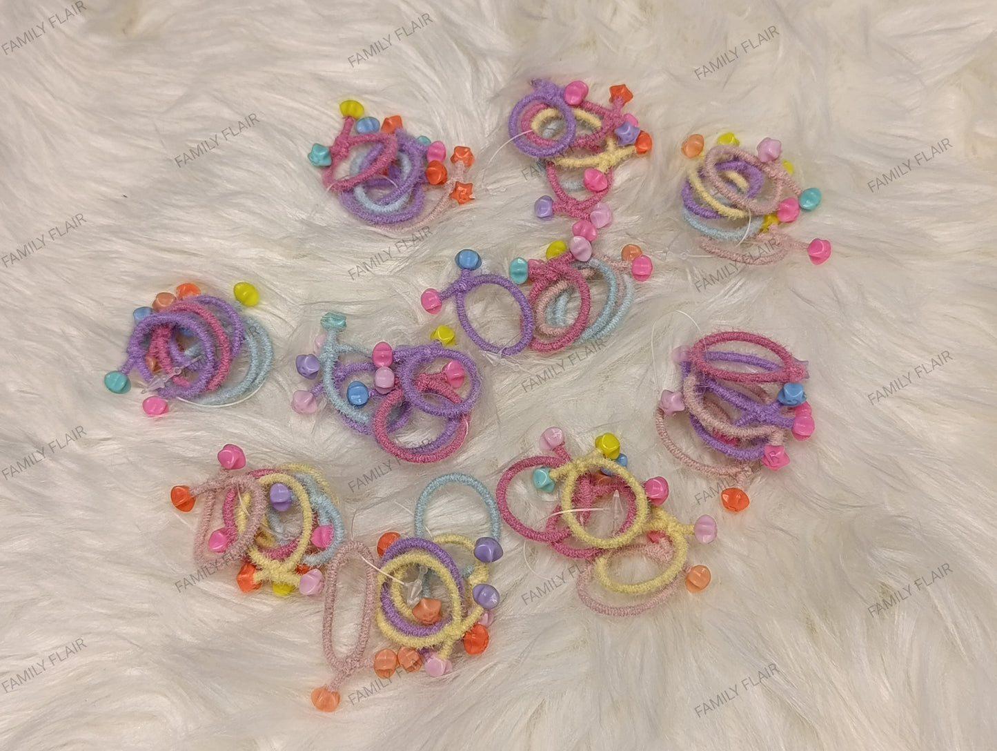 Multi color hair ties (5pcs)