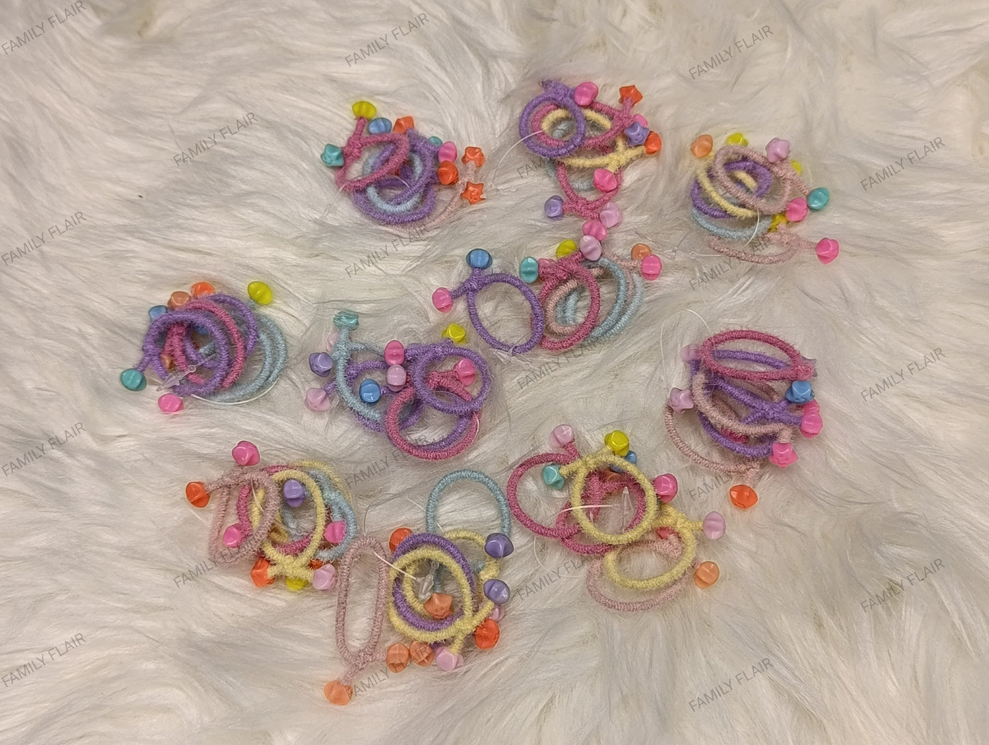 Multi color hair ties (5pcs)