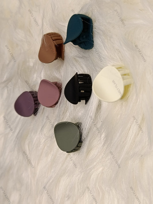 Matte finished hair clips